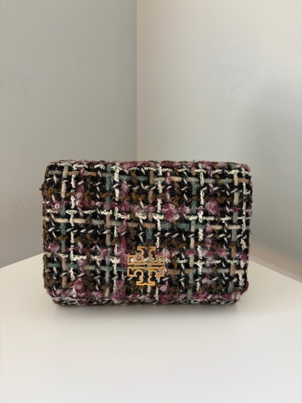 Tory Burch Tweed Crossbody Clutch